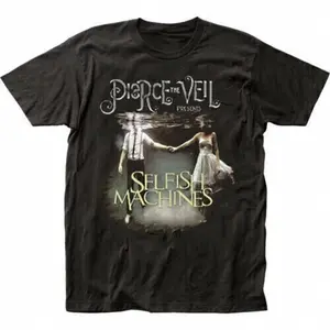 [Sale Up To 30%] Pierce The Veil Selfish Machines Black Short Sleeve Cotton T-shirt Unisex