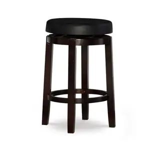 Linon Home Clea Round Backless Swivel Seat Coun ter Stool