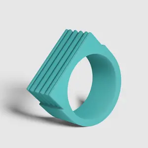 Silicone Ring Turquoise BLING by SENA