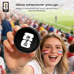 2026 FIFA World Cup Official Licensed Voice Chat Badge | Portable Interactive Companion Pendant | Football Fan Collectible Gift