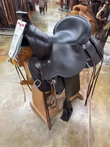 Circle Y Alpine Flex2 Trail Saddle, 16" Seat, X-Wide Horse Fit