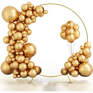 6.5/7.2FT Round Backdrop Stand, Circle Arch Stand for Party Decoration, Easy Assembly Circle Balloon Arch Frame for Weddings, Birthday, Baby Showers, Graduation