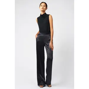 Classic Silk Trouser - Black