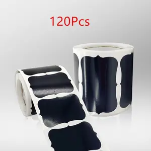 120 Pieces Removable Writing Blackboard Stickers Labels, Home Kitchen Supplies Marking Tags, High-Quality Durable Reusable Design, Self Adhesive Label
