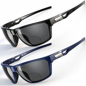 Bifocal Reading Sunglasses for Men Women,Unbreakable Wide Fit Sun Readers with UV400 Protection for Outdoor(2 Colors,1.5x)