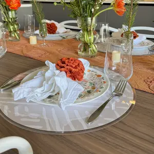 Clear Acrylic Interchangeable Placemat
