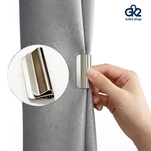 Viral TikTok Magnetic Curtain Closure Clips, No Drill No Sew Light Blocking Buckles, Strong Magnet Curtain Fasteners for Home & Dorm Light Leakage Prevention