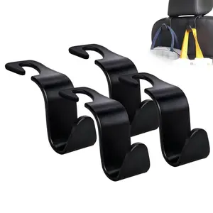 4pcs Car Seat Hooks Hooks for Universal Storage Suitable for handbags Wallets Universally used in a wide range of vehicles S-shaped design
