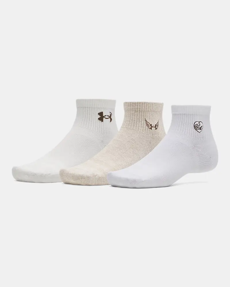 Under Armour Sportstyle Cotton Unisex 3-Pack Quarter Socks