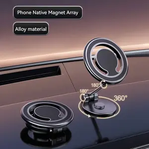 Strong Magnetic Phone Holder for Car- Dashboard Car Mount for iPhone 16/15/14/13 Series- Rotatable & Waterproof Alloy Car Gadgets-Caraccesories
