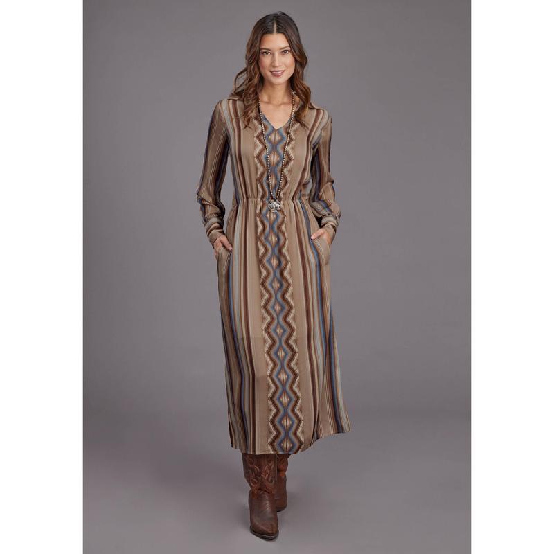 Women's Stetson "Sand Serape" Long Sleeve Western Dress