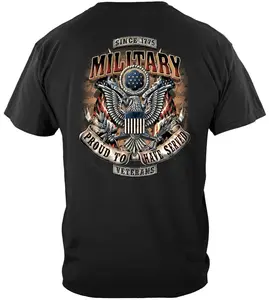 Veteran Proud To Have Served MM2298 Crewneck Cotton Menswear Unisex Polyester Man