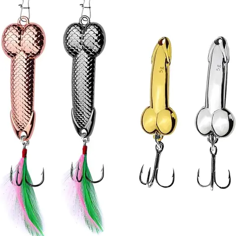 4Pcs Bright-Colored Corrosion-Resistant Hard Metal Sequin Fishing Spoons - 4-Lure Variety Artificial Lures with Double Hooks, Spinner Baits, Jigs - Longer Cast Fishing Tackle for Bass, Trout, Black Fish - Fresh/Saltwater Gear for Father's Day Enthusiasts