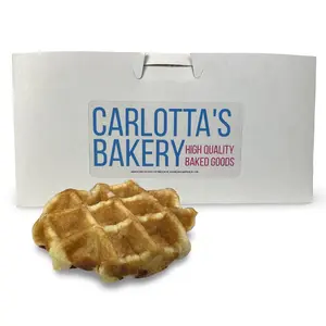 Carlotta's Authentic Imported Belgian Pearl Sugar Waffles, Individually Wrapped | Imported from Belgium, 1.94 Oz, 5x Pack