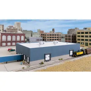 Walthers Cornerstone 933-3855 Modern Steel Warehouse -- Kit - 10-1/2 x 6-5/16 x 2-13/64" 26.7 x 16 x 5.6cm, N Scale