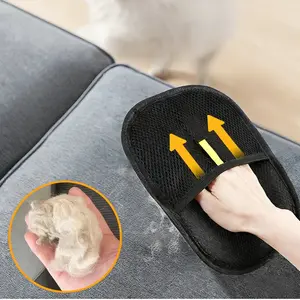 Pet Hair Remover Glove, Reusable Double-Sided Lint Brush for Furniture, Couch, Clothes & Cat Dog Grooming, 2-Way Electrostatic Fur Cleaner for Pet Hair, Ideal for Home, Car & Pet Owners, Effective Lint Roller Alternative for All Pet Hair Types