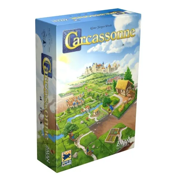 Carcassonne Classic Tile Placement Strategy Board Game - Medieval Theme Adventure, 2-5 Players, Ages 7+, 35-Minute Playtime for Families & Adults