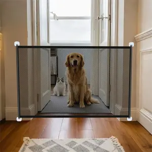 Foldable Pet Gate, Pet Safety Gate, Easy To Fold Enclosed Pet Barrier, No Need To Use Bracket, Pet Supplies, Pet Products, Dog & Cat Furniture