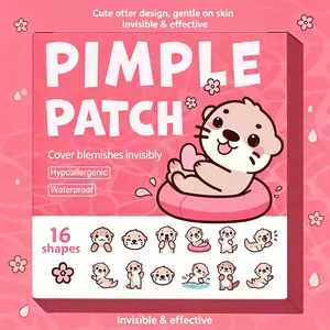 KHAZIX Kawaii Otter Hydrocolloid Acne Patches, Mild Concealer Protective Pastes , Gentle Skin Care, Perfect for Sensitive Skin, Daily Use