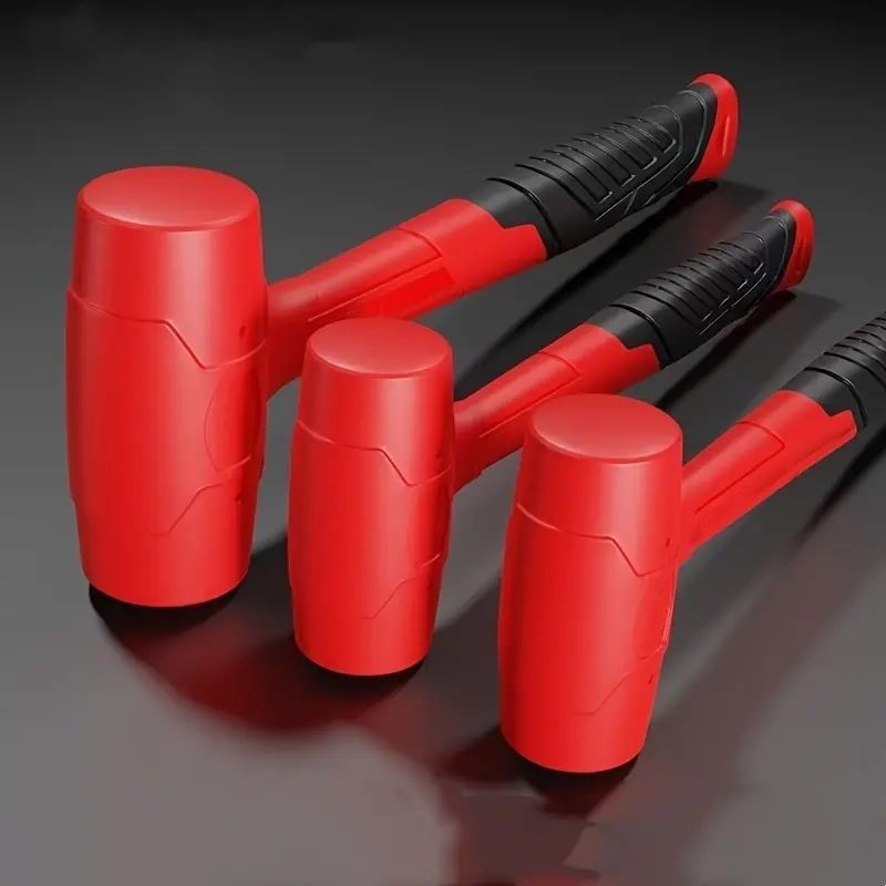Multi-Spec Rubber Hammer, Ball-Shaped Hammer, Professional Installation Tool for Floor, Tile, Woodworking, DIY/holiday Gift, Hand Tools, Rubber Mallet