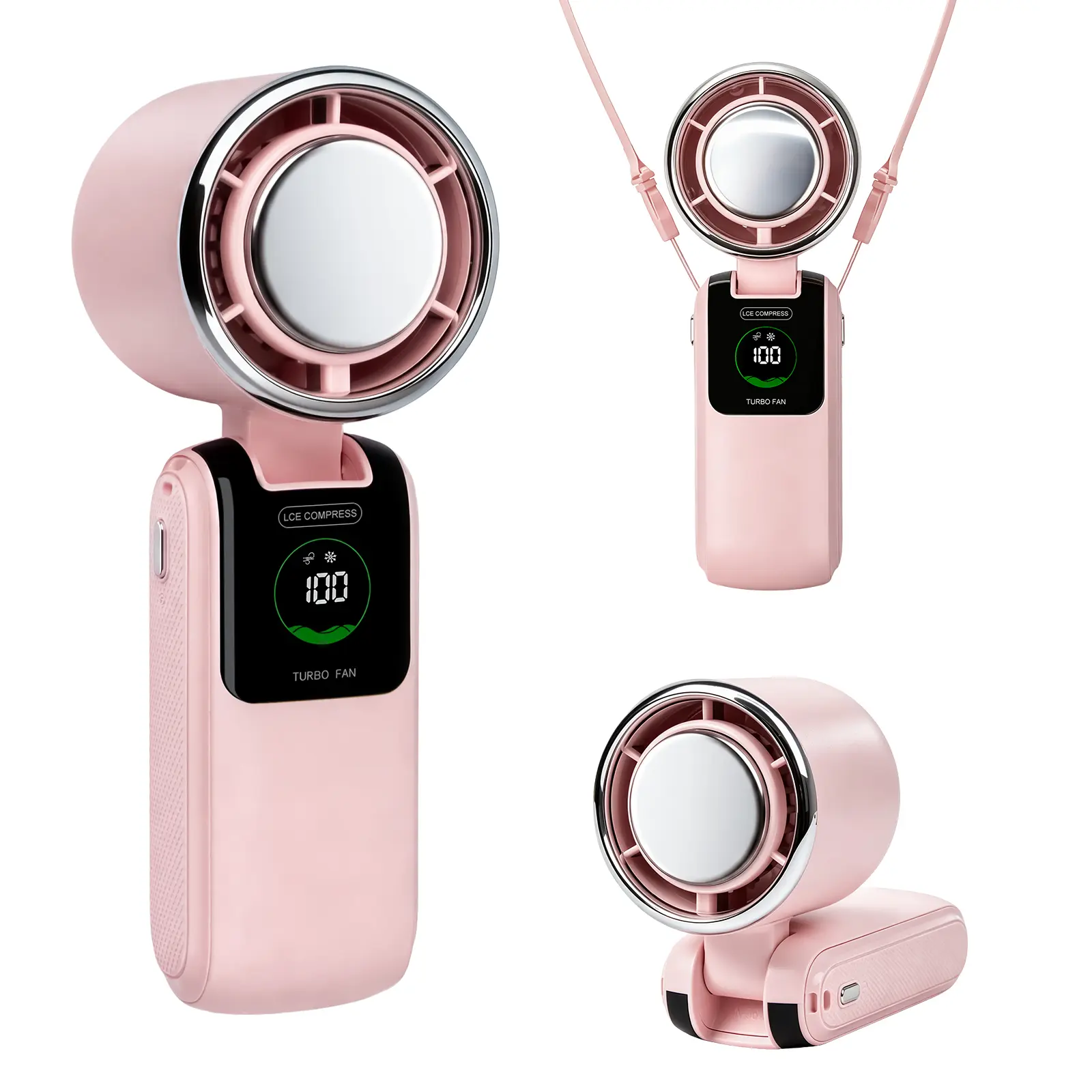 Portable Handheld Fan,Rechargeable Personal Fan,5 Speed Portable Fan for Travel, Outdoor,Camping, Hiking
