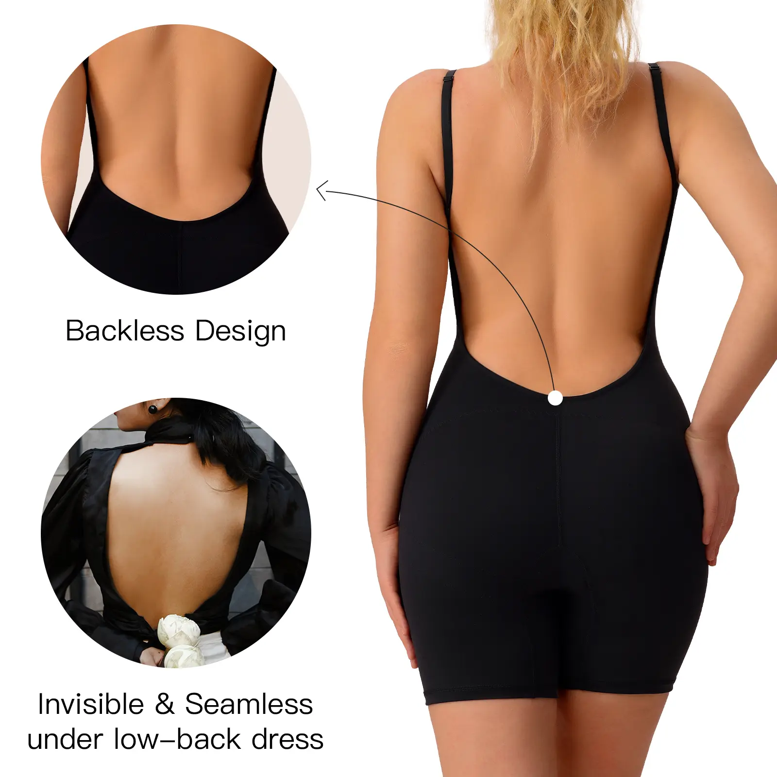 Slimers Backless Shapewear Strapless Bodysuit - Low Back Women Body Shaper : Slimming Built In Bra With Plunge - TikTok Shop Slimers Backless Shapewear Strapless Bodysuit - Low Back Women Body Shaper : Slimming Built In Bra With Plunge - TikTok Shop