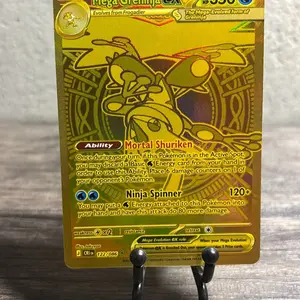 Mega Greninja ex 122/086 Me04: Chaos Rising Holo-GOLD-Fast Shipping-NM!!
