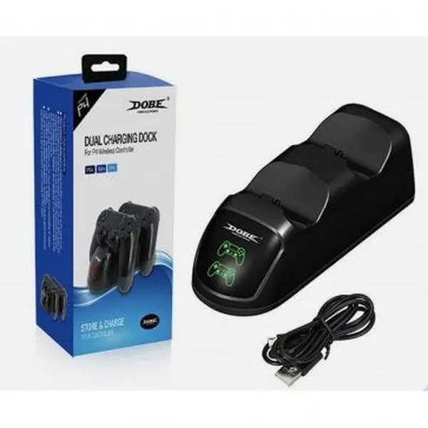 Dobe Dual Controller Charger with Light for PS4 Dobe Dual Controller Charger with Light for PS4
