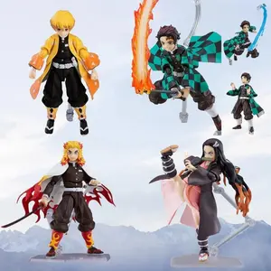 2026 new Figma Zenitsu Agatsuma 522-DX Kamado Tanjiro 498-DX Nezuko 508-DX Kyojuro Rengoku 553 Action Figure Joints Moveable Model Toy
