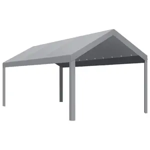 [FLASH SALE] Garvee 10'x20' 200G Heavy-Duty Carport Replacement Cover Waterproof UV Protected for Garage Outdoor Shelter Grey (Frame Not Included)