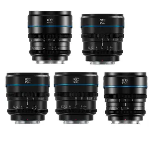 SIRUI Night Walker 16mm/24mm/35mm/55mm/75mm S35 Frame Cine Lens Series, T1.2 Large Aperture Manual Focus Lens for E/L/MFT/RF/X Mount Cameras, Black/Metal Grey