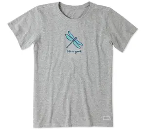 Life is Good Women's Classic Dragonfly CrusherTee
