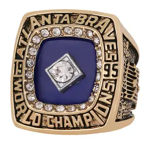 1995 baseball championship ring men's ring jewelry fashion metal champion large ring