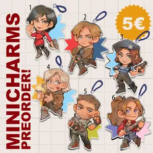 Resident Evil Mini Acrylic keychain | Leon kennedy, Grace, Jill, chris, Claire, Ada Wong mini keychain