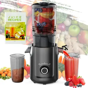 Karinear Juicer Machines, Large Feed Chute Juice Extractor Machine for Whole Vegetables & Fruits, High Juice Yield ,Slow Masticating Juicer ,Cold press Juicer Machines  Easy to clean