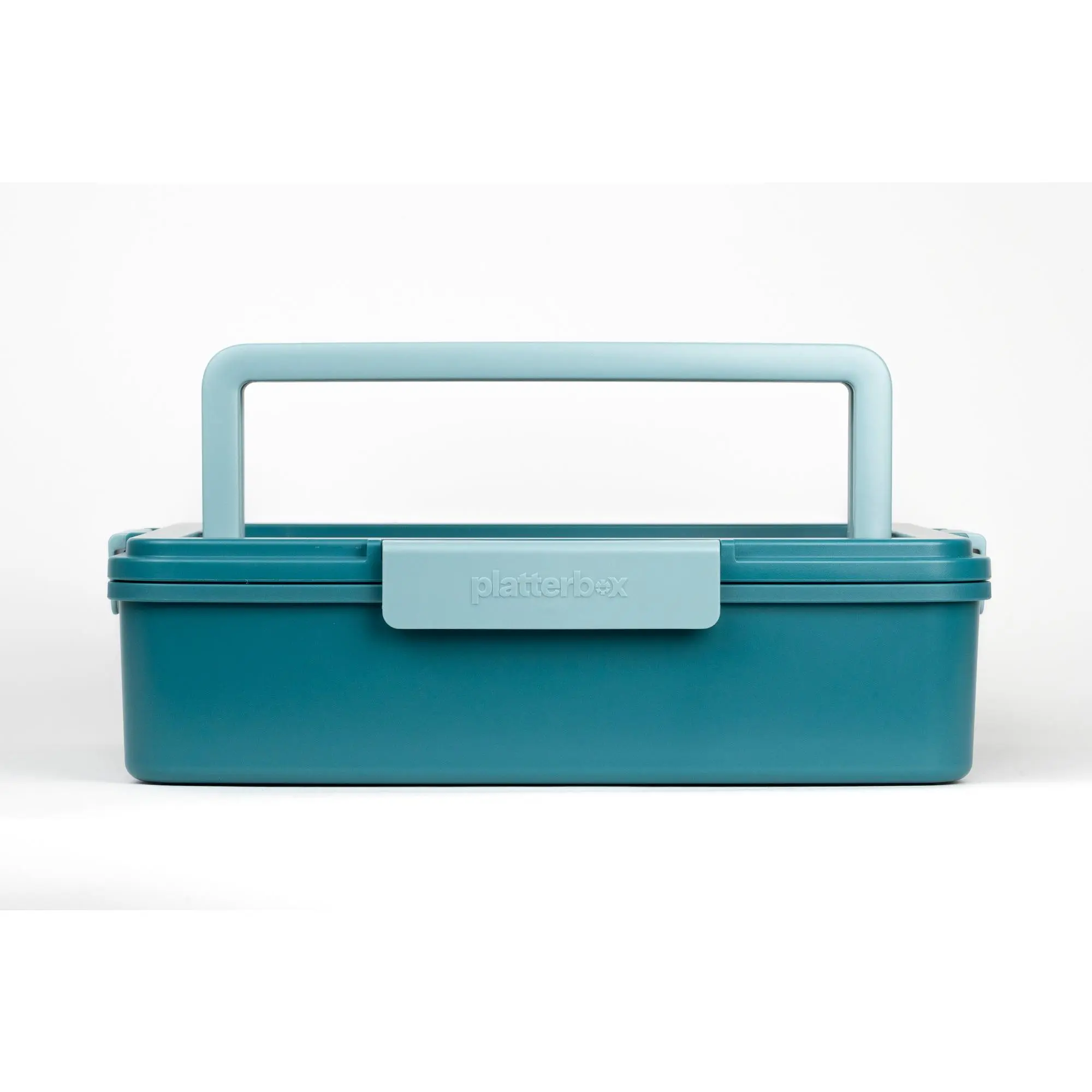 Teal Platterbox Insulated Food Carrier – Stainless Steel Tray, Leak-Proof Locking Lid, Keeps Hot & Cold Food Fresh for Hours – Portable Catering Tray for Parties, Potlucks & Meal Prep (5500ml)