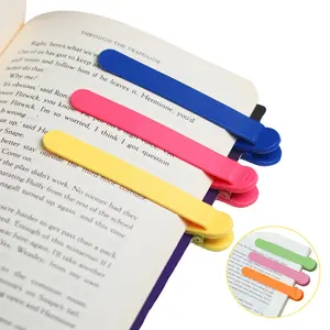 Silicone Automatic Bookmarks, Book Lovers Gifts for Reading Women, Men, Kids, Readers,  Teachers，Unique Cute Book Page Holder Accessories, Stay in Place and Follow as You Read Book Page Holder Markers Clip Book Marks Reading Accessories Gifts