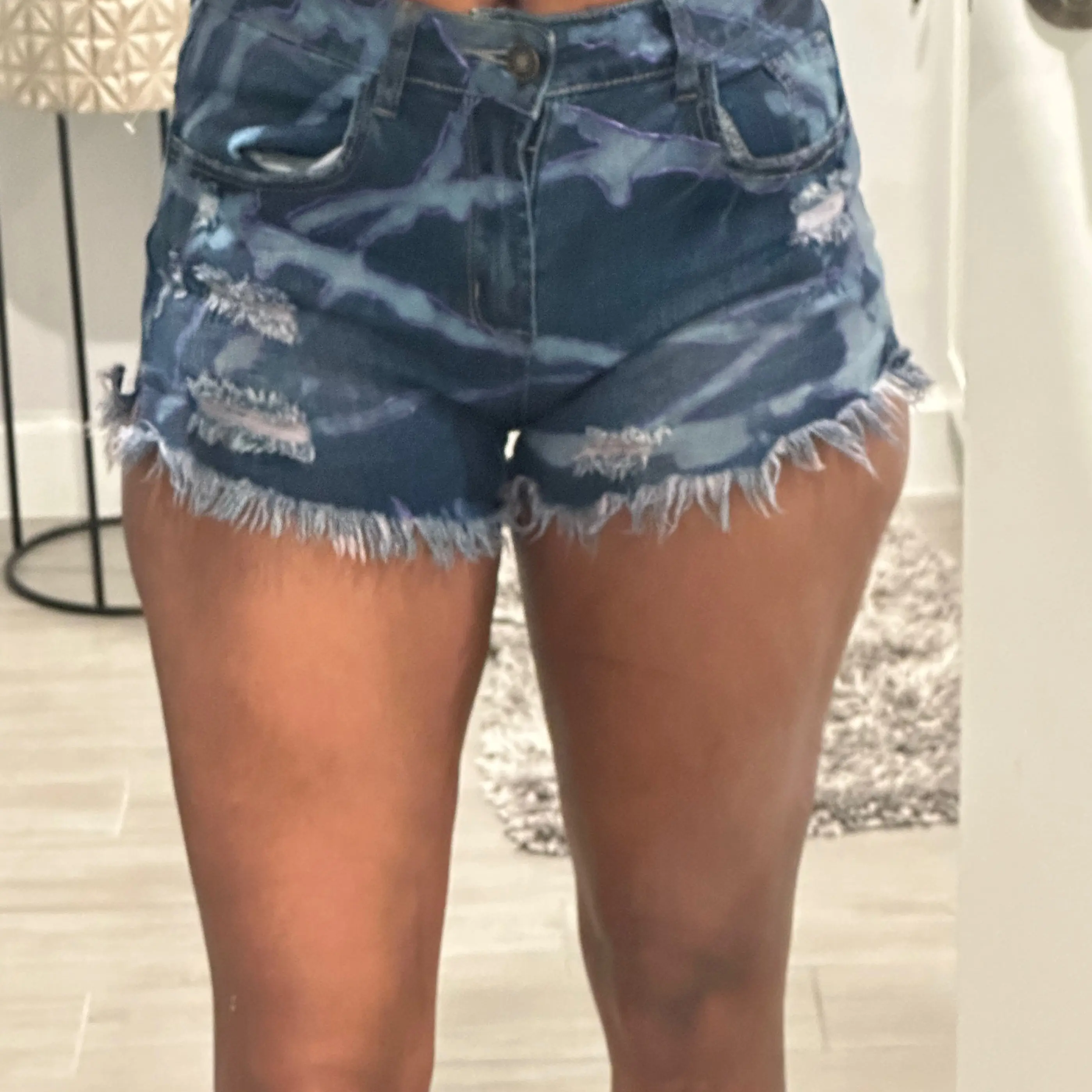 Custom painted bleached shorts special order your size today. I also customize for kids and men.