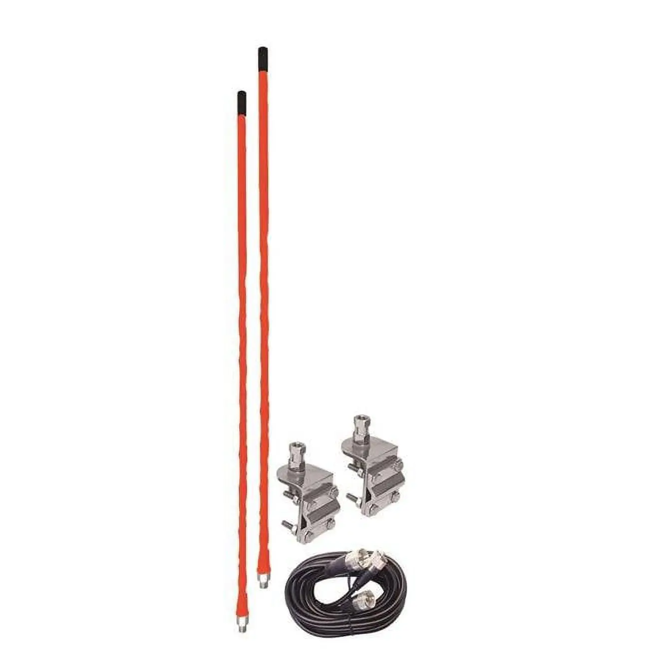 212 MAIN CB Radio Dual Antenna Kit for Trucks and RVs, Complete Setup with 3-Way Aluminum SO239 Mirror Mounts, Coax Cable, Includes Cable, 3 Lbs., Boating, Truck Accessories, Semi Truck Accessories