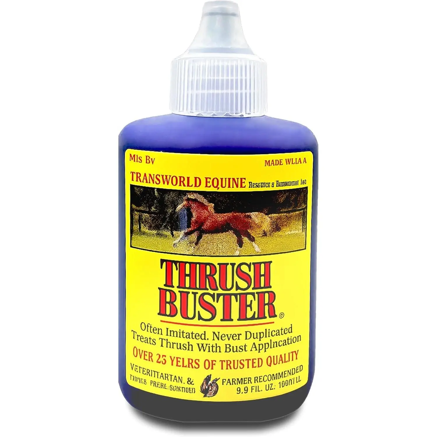 Thrush Treatment for Horses, Hoof Care Liquid to Help Maintain Healthy Hooves, Purple Stain Formula, Easy to Apply, Equine Farrier Favorite, 2 oz