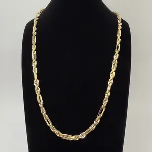 Milano Chain 14k Real Gold Plated Elegant High Quality Jewelry Gift For Him