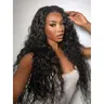 [Everyday Easy] Anyweek 13x6 Lace Front Wigs Human Hair Glueless Wigs Human Hair Pre Plucked Pre Cut Wear and Go Glueless Wig Upgrade Ear-to-Ear Frontal Water Wave Wigs for Women 180% Density Glueless Drawstring Wig with Tapes