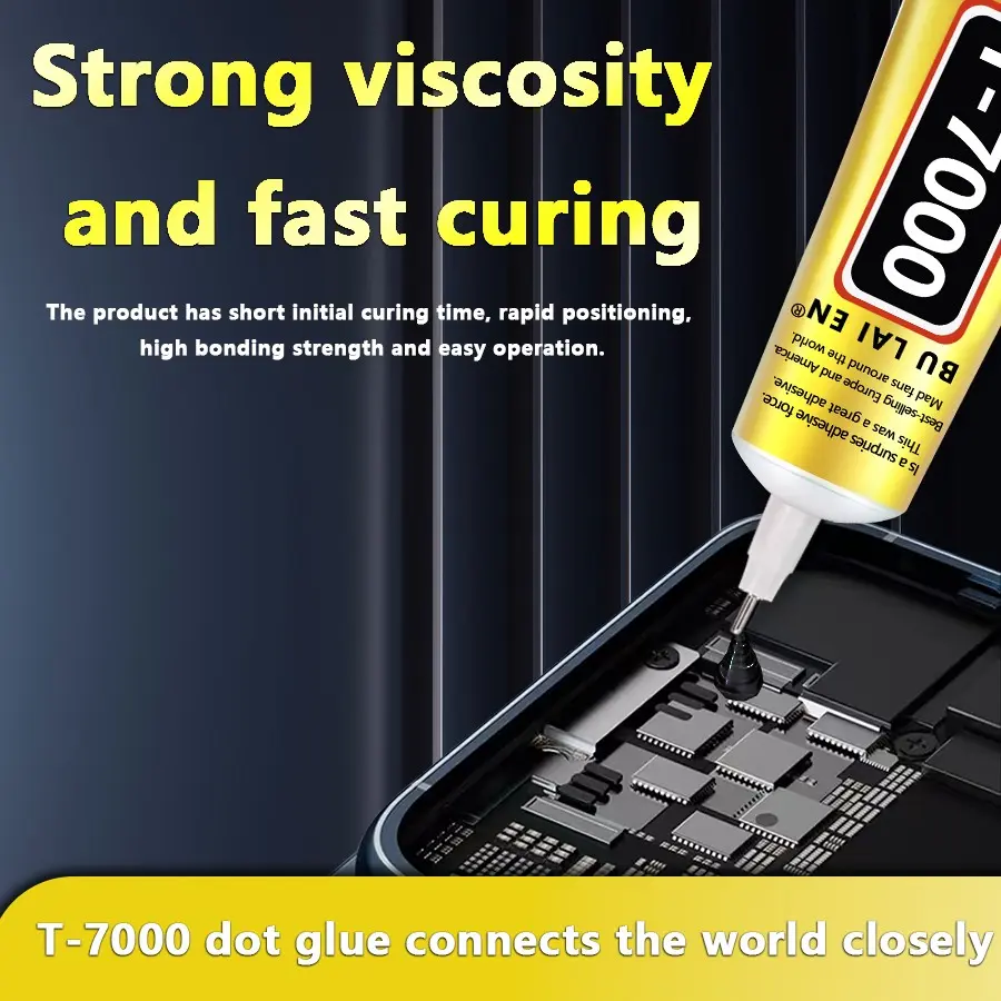 T7000 Glue, All Purpose Superglue, Strong Adhesion, Strong Bond Glue, High Bond Adhesive, 15m/50ML/110ML Phone Screen Repair Adhesive, DIY Frame Fixing Diamond Stick-On Glue, Mobile Phone Accessories