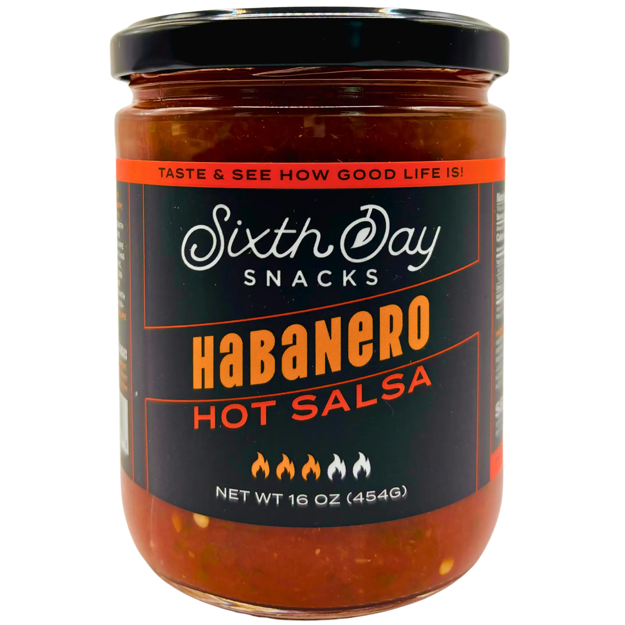 Sixth Day Snacks Habanero Hot Salsa (16 oz.)