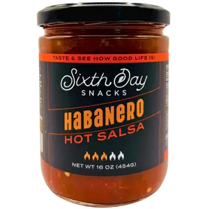 Sixth Day Snacks Habanero Hot Salsa (16 oz.)