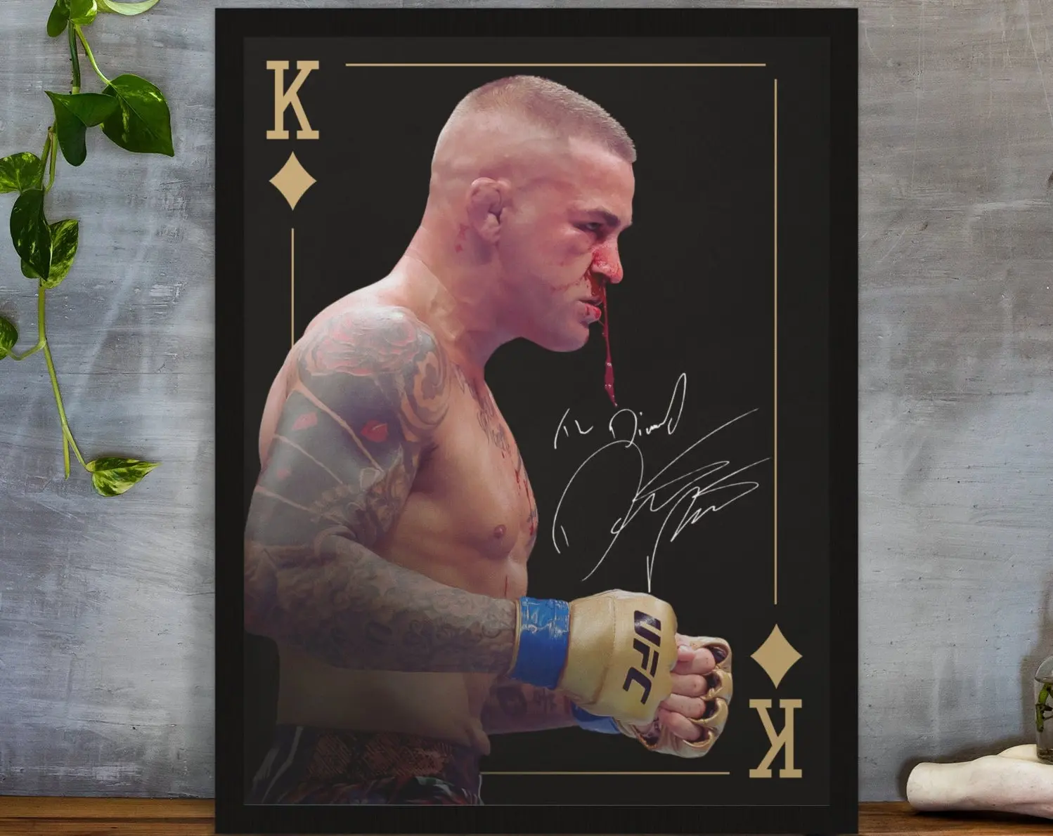 Dustin Poirier, Poster, UFC Poster, Poster Ideas, American Fighter Poster, Motivational Poster, UFC Fighter Posters, Wall Decor, MMA Poster