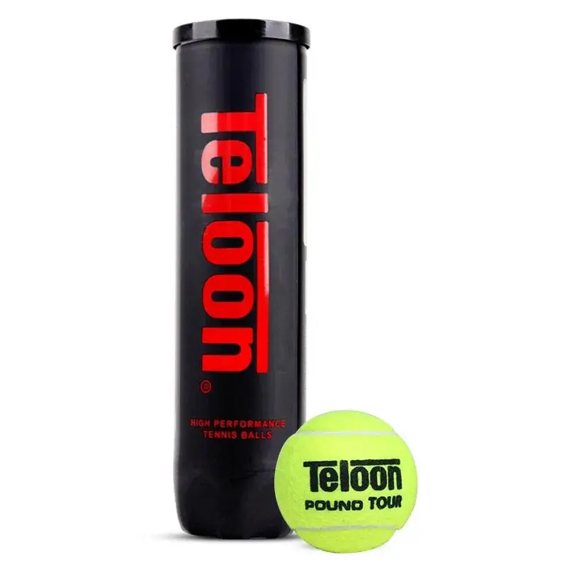 Teloon Pound Original Tennis Balls Pro Tournament Ball High Elasticity Durable Training Ball 4pcs/ tube