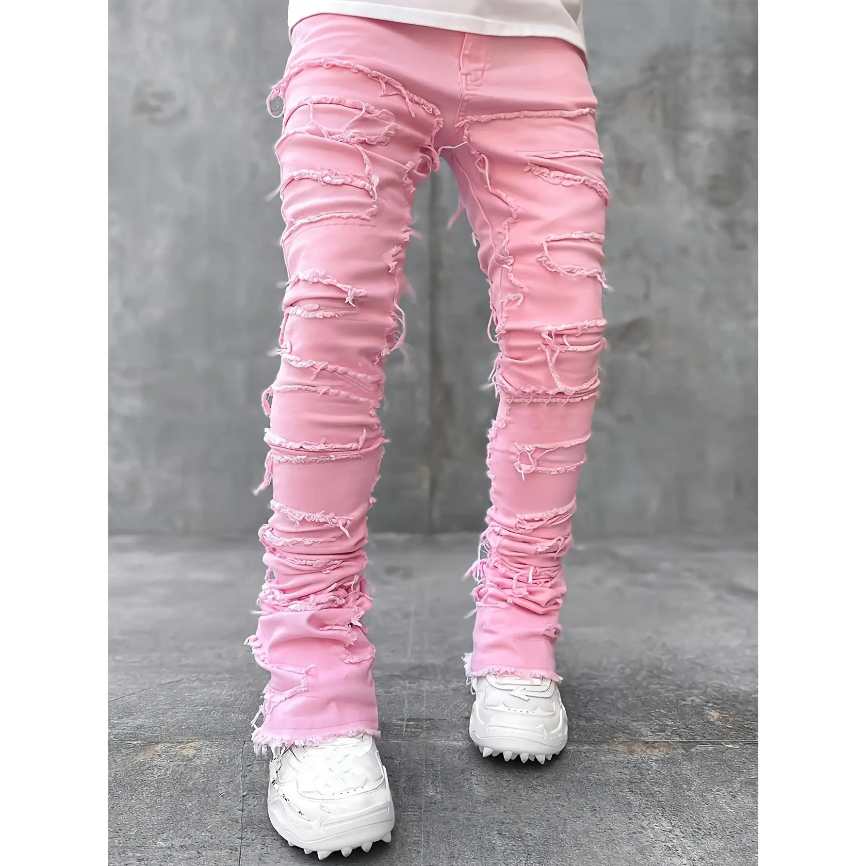 amiri jeans pink patches - TikTok Shop