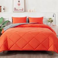 Orange: Diamond-quilted