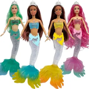 14-Inch Glowing Music Mermaid Toy, Interactive Plaything for Kids, Perfect Gift for Children, Durable & Fun Design